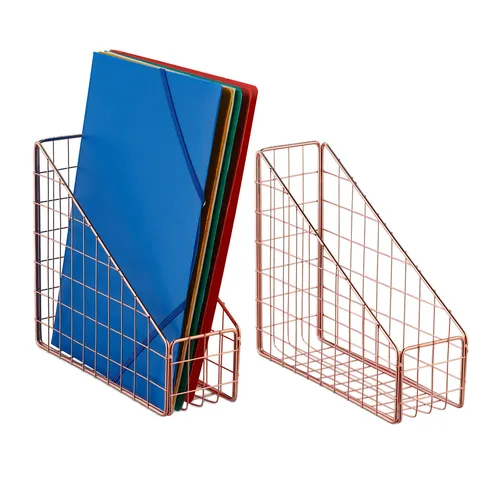 Stehsammler Zeitschriftenhalter Zeitschriftenständer Schreibtischordner Metall