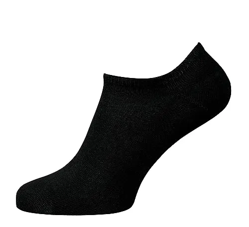 Nur Der 2er Pack Baumwolle Sneaker Socken atmungsaktiv Sneakersocken Herren, schwarz, 43-46