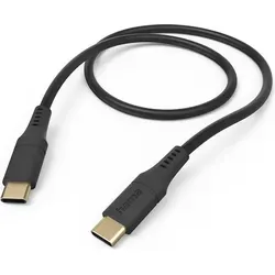 Hama Ladekabel Flexible USB C auf USB C, 1,5m Silikon, Schnellladung & Knickschutz für maximale Flexibilität und Strapazierfähigkeit -