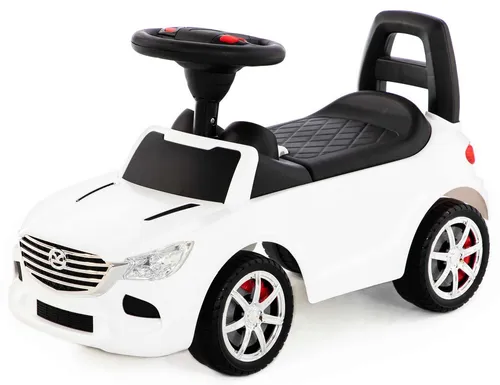 Polesie Rutscherauto Rutscherfahrzeug weiß Super Car Nr.4 mit Sound