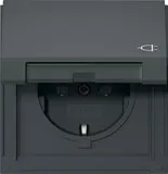 Gira Steckdose KD TX-44 Anthrazit 445467 in schwarz von Gira