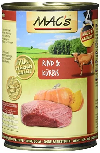 Mac's Rind & Kürbis, 6er Pack (6 x 400 g)
