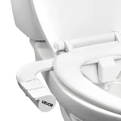 VEVOR Bidet-Toilettenaufsatz mit Selbstreinigung - Bidet-Armaturen mit zwei einziehbaren Düsen und einstellbarem Wasserdruck für sanfte Pflege, ideal für Schwangere und einfache Installation ohne Umbau.