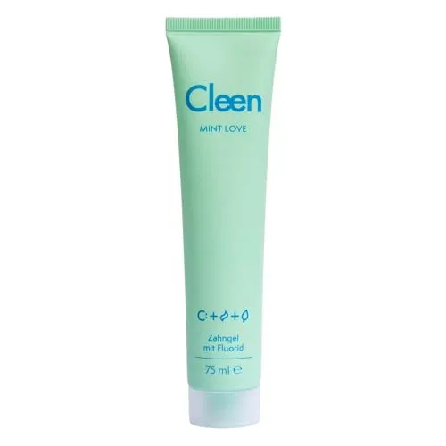 Cleen Mint Love, Naturbasierte Zahnpasta mit Fluorid & Xylit (75ml)