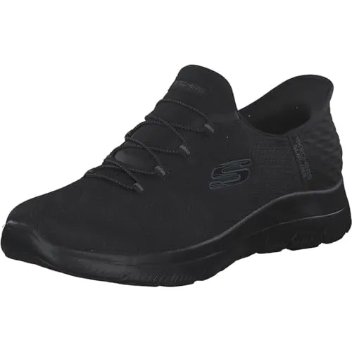 Skechers Summits - Diamond Dream Sneaker grau|schwarz 38 EU - Sneaker in Größe 38, mit runder Kappe und bequemem Schlupfdesign, ideal für den täglichen Gebrauch und sportliche Aktivitäten.