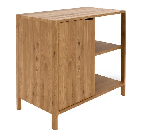 Lomadox Kommode THORNBURY-165, Sideboard, Wildeiche massiv geölt, grifflos, montiert