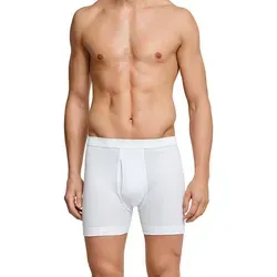 Schiesser Boxershorts Essentials Softbund, Doppelripp-Qualität, Baumwolle, mit Eingriff weiß 7