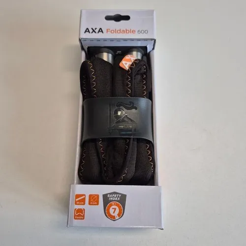 Axa Foldable 600 Faltschloß 95cm - Fahrradschloss mit hochbelastbarem, wasserdichtem Design und 6mm Durchmesser für optimale Sicherheit unterwegs.