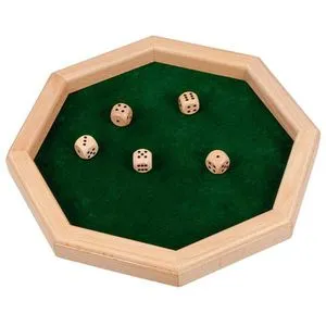 goki Würfelteller mit 5 Würfeln von goki