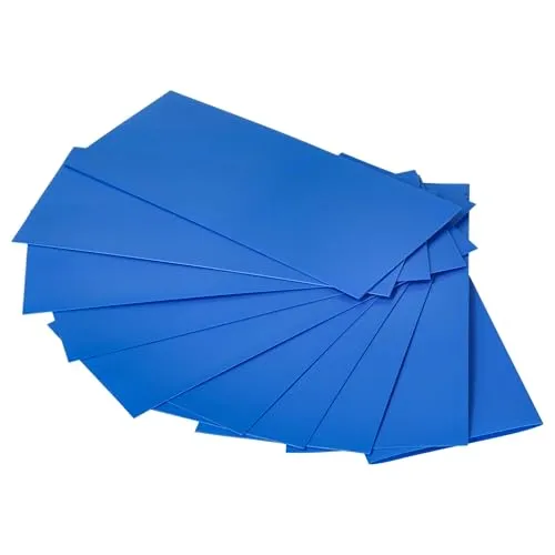 vhbw 10x Schrumpfschlauch für Akku-Zellen - Schrumpffolie, 7,2 x 3 cm Blau