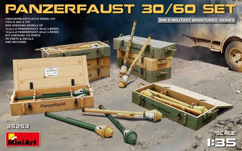 Miniart 35253 - 1/35 WWII German Panzerfaust 30/60 Set - Neu