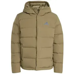 adidas Men's Helionic Climawarm Daunenjacke mit Kapuze in grün von adidas