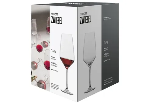 Schott Zwiesel Rotweinglas Tulip 1 - 4 Stück - Hochwertige Weingläser für Rotwein, ideal für besondere Anlässe und ein unverwechselbares Geschmackserlebnis.