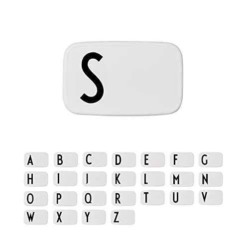 Design Letters Buchstaben Brotdose für Kinder, Erwachsene A-Z | Lunchbox BPA frei | Lunchbox Erwachsene | Personalisierte Geschenke | Ideal als Snackbox, Frühstücksbox, Brotbox Kinder, Brotdose Schule