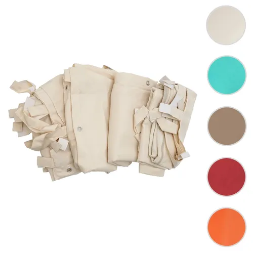 4er-Set Seitenwand für Pergola HWC-A22 - Creme - Pavillons mit flexiblen Seitenwänden für optimalen Wind- und Sonnenschutz. Ideal für entspannte Sommertage im Garten oder auf der Terrasse.