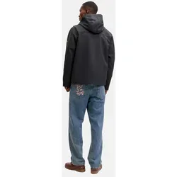 JACK & JONES Male Jacke - Stylische Regular Fit Langarmjacke mit Kapuze und Kordelzug, aus 100% recyceltem Polyester für nachhaltigen Komfort.