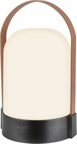 BRILONER LED Tischlampe kabellos IP44 - dimmbar, warmweiß, mobil - Elegante Akku Tischlampe in Anthrazit-Coffee mit Touch-Dimmer und IP44-Schutz. Ideal für Innen- und Außenbereiche, sorgt für stimmungsvolles Licht bei jedem Anlass.