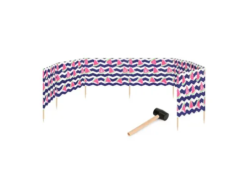 Garronda Windschutz Strand Sichtschutz 10m lang - Camping-Zubehör mit windundurchlässigem Design, ideal für entspannte Tage am Strand und sicheren Schutz vor Wind.