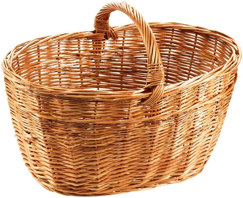 Kobolo Einkaufskorb Autokorb aus gekochter Weide oval, 30,1 l - Einkaufskorb aus robustem Weidenmaterial, ideal für Einkäufe und Transporte. Nachhaltig aus nachwachsendem Rohstoff gefertigt, ist dieser Korb ein langlebiger Begleiter für jeden Bedarf.