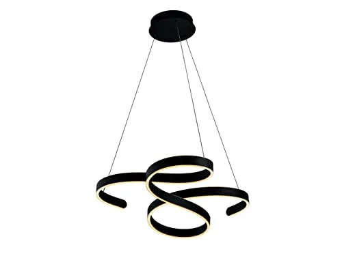 Trio Leuchten LED Pendelleuchte 1 flg - Francis - Moderne Pendelleuchte mit 0W LED und beeindruckenden 6500lm, ideal für stimmungsvolle Beleuchtung in jedem Raum. Inklusive Dimmer für individuelle Lichtgestaltung.