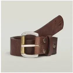 G-STAR RAW Dast Belt - Herren-Gürtel aus schwerem Leder, 1,2 cm breit mit robuster Gürtelschnalle und geprägtem Logo für einen stilvollen Look.