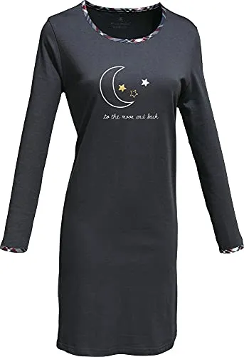 Erwin Müller Damen-Nachthemd Single-Jersey anthratzit Größe 46