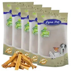 Lyra Pet® Rinderkopfhaut hellbraun 5 kg - Premium Kausnack für Hunde - Hundefutter - Leckerer, gesunder Kausnack aus 100% Rinderkopfhaut, schonend getrocknet für extra langen Kaugenuss und Zahnpflege. Ideal für artgerechte Fütterung!