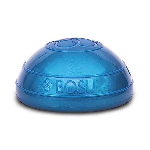 Bosu Balance-Ball Balance Pods - Balanceboards für vielseitiges Training, rutschfeste Oberfläche für besseren Halt und ideal für Liegestütze, Yoga und Kniebeugen. 4er-Pack mit 2 blauen und 2 grauen Pods.