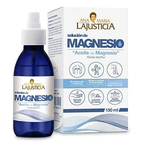 Ana María Lajusticia - Magnesiumöl - 150 ml Tabletten für Starke Gelenke und straffe Haut Entspannung und Muskelerholung Veganer geeignet