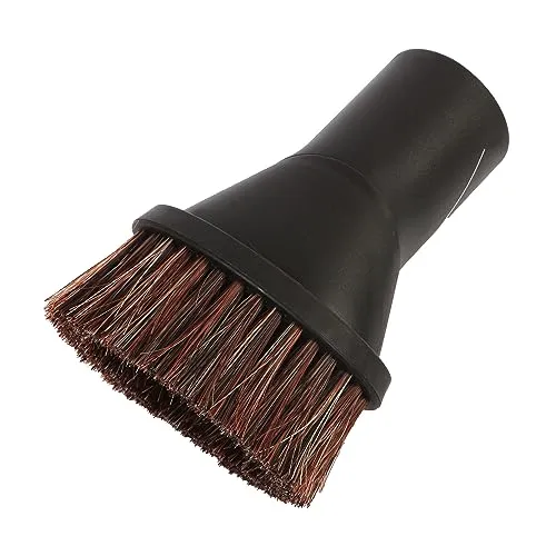 Hochwertiger Möbelpinsel Staubpinsel Saugpinsel Staubbürste Möbelbürste passend für Siemens Bosch EIO Miele Fakir Kärcher Staubsauger und viele mehr - mit echtem Rosshaar - Rohr Durchmesser 35mm