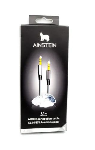 AINSTEIN Klinkenanschlusskabel 2,5m Klinkenstecker 3,5mm Mini Jack  AUX 3,5mm