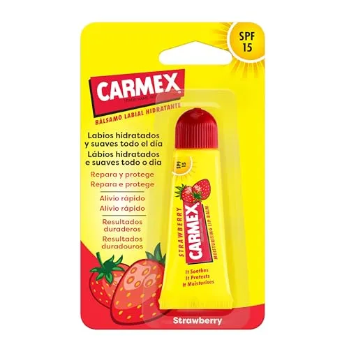 Carmex Lippenbalsam SPF 15, Erdbeertube, 10 g