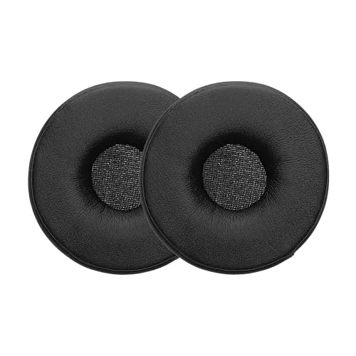kwmobile 2X Ohrpolster kompatibel mit Jabra Engage 65 / Engage 75 / Engage 55 Polster - Kopfhörer Polster aus Kunstleder für Over Ear Headphones