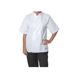 Kochjacke Boston Gr. S Unisex kurze Ärmel Weiss Whites Chefs Clothing