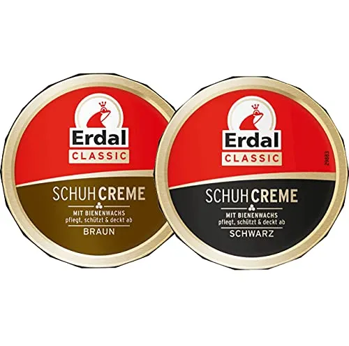 Erdal Schuhcreme Classic Schwarz, Braun (75 ml) Vorteilspack