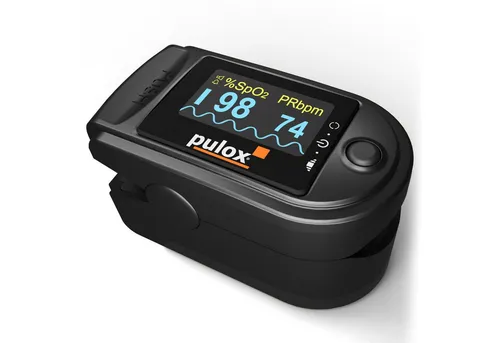 Pulsoximeter Pulox PO-200A Solo mit Alarm in Schwarz von pulox