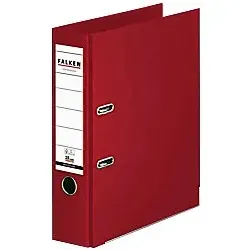 Falken Chromocolor Ordner Breit DIN A4 80 mm Burgunder 2 Ringe S80 Kunststoff