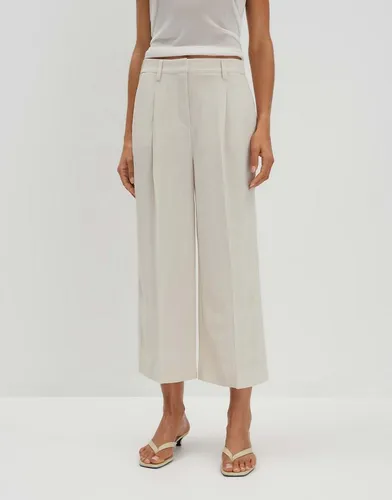 someday Culotte CELINO CROPPED Wide aus Viskose Leinen Mix
