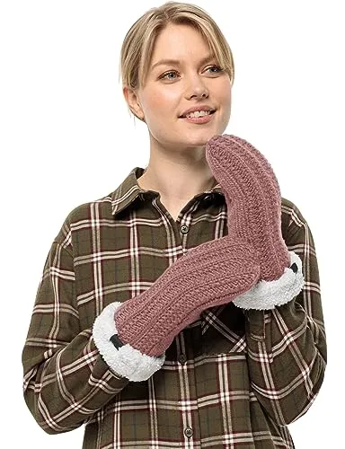 Jack Wolfskin Damen Highloft Knit Mitten W Handschuh, Afterglow, S