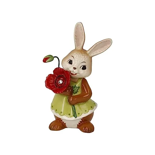 Goebel Hasenmädchen EIN kleines Dankeschön - Figur Osterhasen - Sammlerfigur Hasenmädchen, handgefertigt und ideal als liebevolles Geschenk zu Ostern, inklusive hochwertiger Geschenkverpackung.