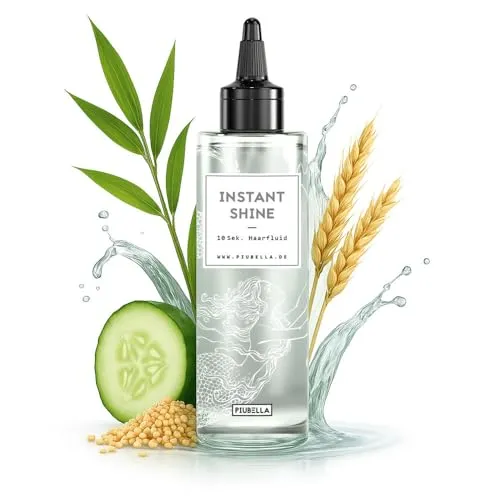 Anti-Haarbruch Serum Pflege mit 10 Sekunden Einwirkzeit Haarfluid für geschädigtes, strapaziertes Haar 200 ml Piubella INSTANT SHINE Smoothing Water