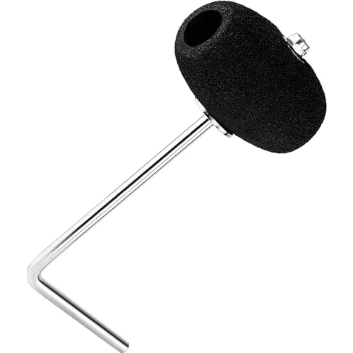 Meinl Percussion Hammer Head Beater - L-förmiger Schaumgummi-Schlägel für Fußpedale - Hammer-Kopf-Form - Schaumgummi, Schwarz (BBB3)