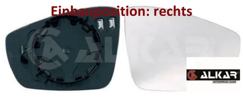 Alkar Spiegelglas, Außenspiegel 6432123 von Alkar
