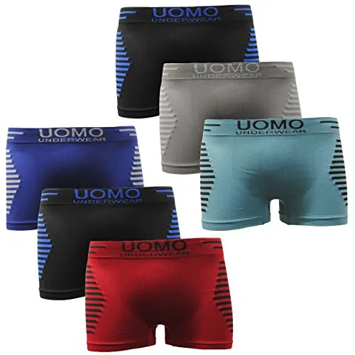 Garcia Pescara Herren Uomo3 Boxershorts Seamless 6er Pack Boxers Trunks aus Polyamid Unterwäsche Shorts Bekleidung Unterhose Mann Jungs Bekleidung (as3, Alpha, m, l, Regular, Regular)