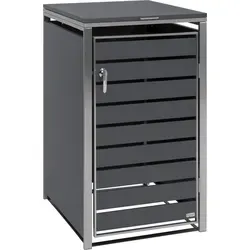 Zelsius Edelstahl Mülltonnenbox für 1er Mülltonne