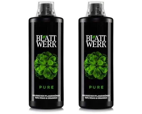 BIOFABRIK Pflanzendünger BLATTWERK, 2-St. - Veganer Universaldünger, ideal für gesunde Pflanzen und nachhaltigen Anbau, perfekt für Garten und Balkon.