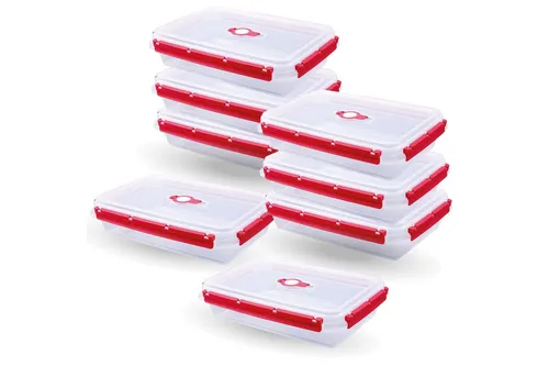 Tontarelli Frischhaltedose Brotdose 2 L, Kunststoff, (8-tlg), Vorratsdose für Lebensmittel - Aufbewahrungsbox luftdicht - Meal Prep