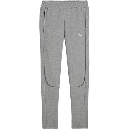 Puma teamFINAL Casuals Hose - Grau, Bequeme Trainingshose für Sport und Alltag - Trainingshosen mit elastischem Bund und praktischen Taschen, ideal für hohen Tragekomfort und moderne Sportlichkeit.