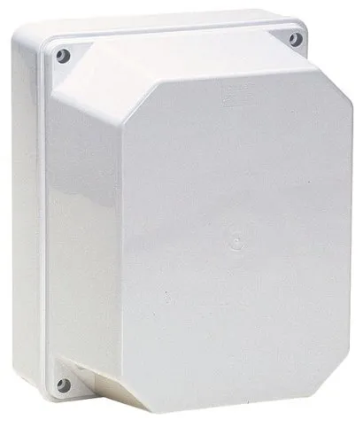 Aufputz Installationsgehäuse, Abzweigkasten Kunststoffgehäuse mit Schraube | 240x190x155mm | IP65 | Hoher Deckel Verteilerkasten Leergehäuse Industriegehäuse, Abzweigdose, Schaltschrank