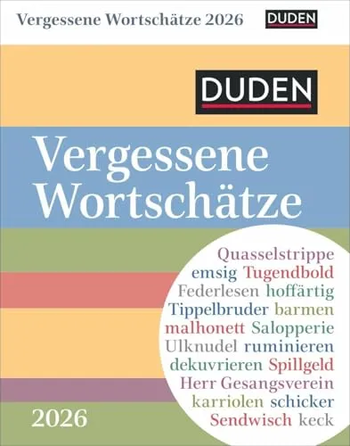 Duden Vergessene Wortschätze Tagesabreißkalender 2026 von Harenberg